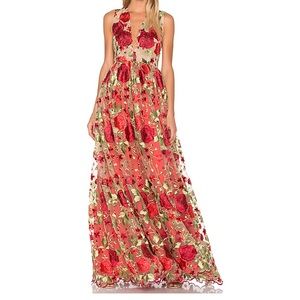 Lurelly Revolve Kate Floral Gown.  Sz. 6
